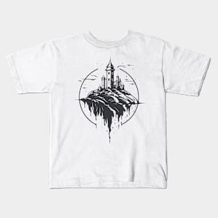 Castle Fortress Fantasy Dream Vector Graphic Kids T-Shirt